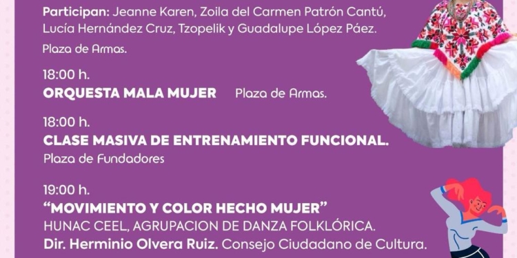 ¡Checa las actividades del Mes de la Mujer este viernes 7 de marzo!