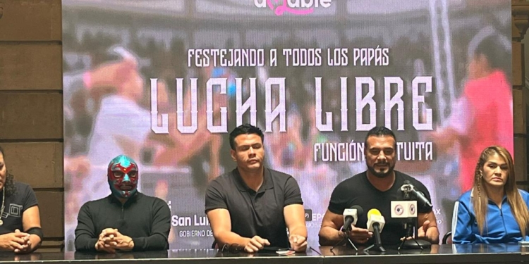 Alberto “El Patrón” y Dos Caras, invitados especiales a la espectacular función de lucha libre a cargo del Gobierno Municipal