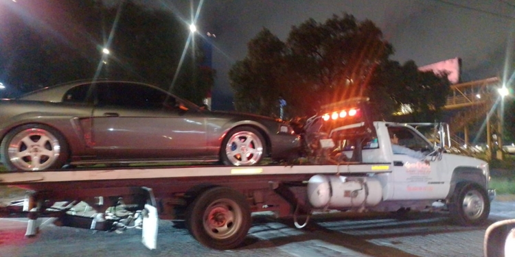 SSPC de la Capital atendió reporte de automovilistas realizando acrobacias en el estacionamiento de Plaza Tangamanga