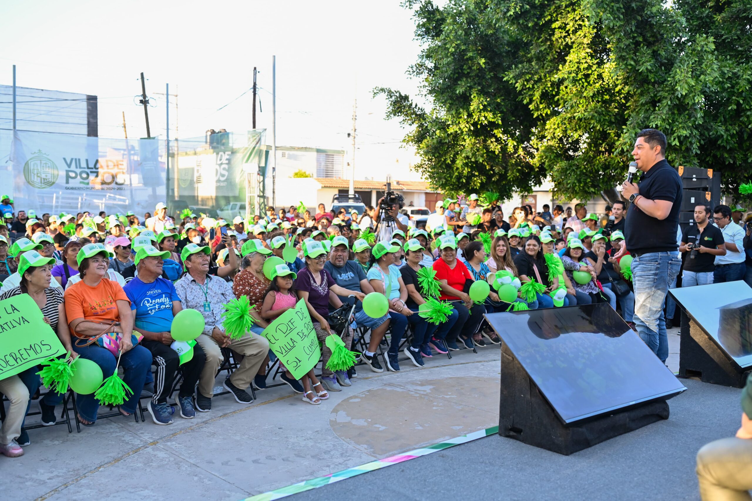 RICARDO GALLARDO LLEVA MÁS OBRA DE INFRAESTRUCTURA A VILLA DE POZOS