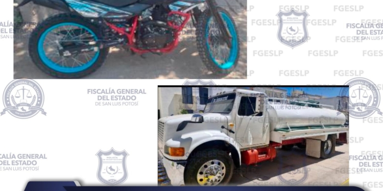 POLICÍA DE INVESTIGACIÓN DE SLP ASEGURA DOS VEHICULOS POR DIVERSOS MOTIVOS
