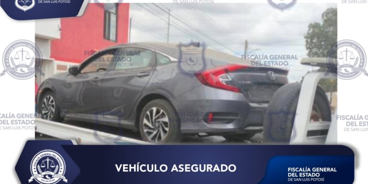 *VEHÍCULO CON REPORTE DE ROBO EN QUERÉTARO ES ASEGURADO POR LA PDI POTOSINA*