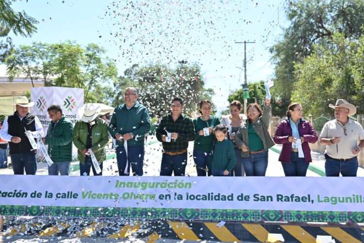 RICARDO GALLARDO BRINDA APOYO SIN LÍMITES A LAGUNILLAS Y SUS COMUNIDADES