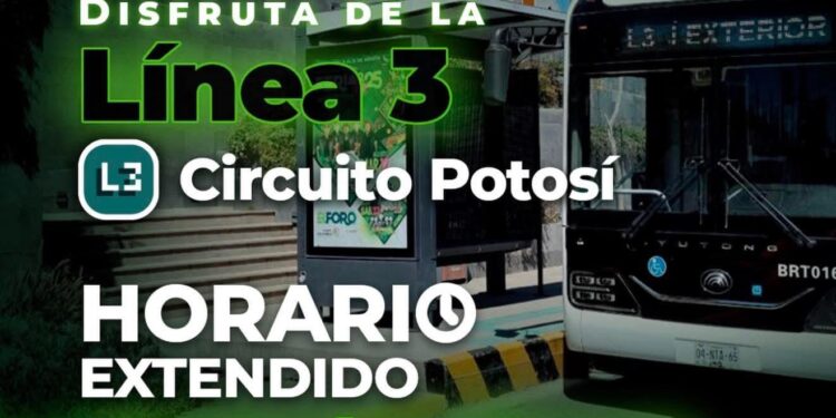 METRORED AMPLÍA HORARIO EN LÍNEA 3 HASTA LAS 22:00 HORAS