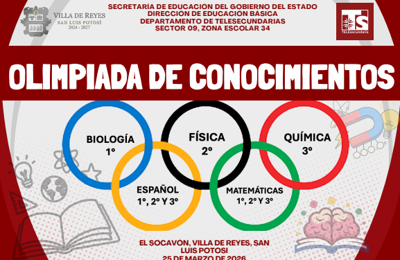 REALIZARÁN OLIMPIADA DEL CONOCIMIENTO EN VILLA DE REYES