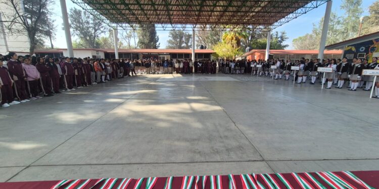 REALIZAN CONCURSO DE ESCOLTAS DE SECUNDARIAS TÉCNICAS; VILLA DE REYES OBTIENE SEGUNDO LUGAR