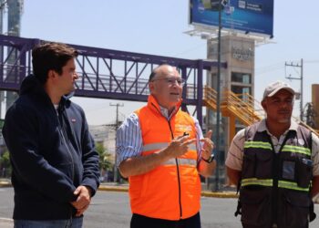 Con Capital al 100, Alcalde Galindo rehabilita la glorieta salida a Guadalajara