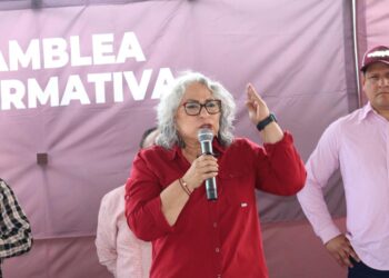 *Rita Ozalia fortalece la organización de Morena en el corazón de la zona Xi’úi, en Santa María Acapulco*
