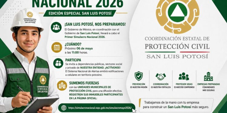 SAN LUIS REGISTRA AMPLIA PARTICIPACIÓN EN PRIMER SIMULACRO NACIONAL 2026