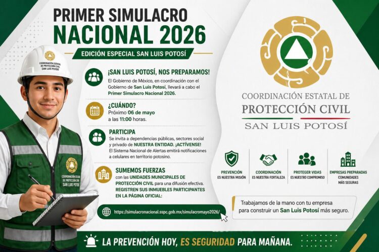 SAN LUIS REGISTRA AMPLIA PARTICIPACIÓN EN PRIMER SIMULACRO NACIONAL 2026
