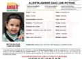 FISCALÍA INICIÓ UNA ALERTA AMBER PARA LOCALIZAR A UN INFANTE EN LA ZONA METROPOLITANA DE SLP