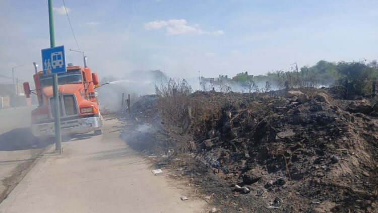 GOBIERNO ESTATAL CONTROLA INCENDIO EN ZONA INDUSTRIAL