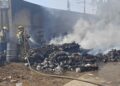 GOBIERNO ESTATAL CONTROLA INCENDIO EN ZONA INDUSTRIAL