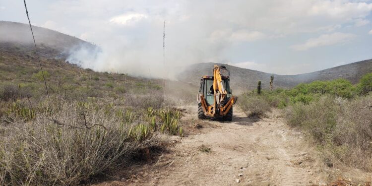 GOBIERNO ESTATAL LIQUIDA INCENDIO FORESTAL EN MATEHUALA