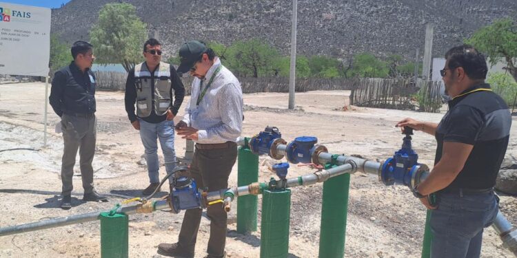 GOBIERNO ESTATAL SUPERVISA AVANCE DE SISTEMA DE AGUA EN CIUDAD DEL MAÍZ