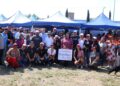 Domingo de Pilas llegó a la colonia La Gloria con limpieza, alumbrado y servicios de salud