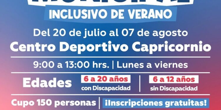 Se abren inscripciones para el Campamento Municipal inclusivo de Verano