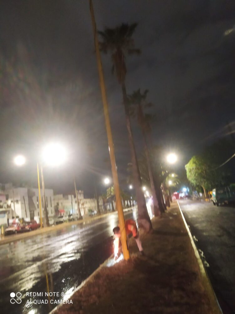 Atiende ayuntamiento de SLP fallas de alumbrado en la avenida 20 de Noviembre