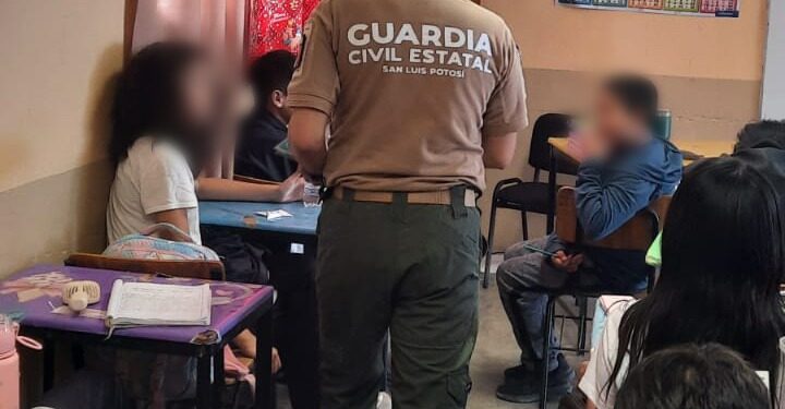 GUARDIA CIVIL ESTATAL REALIZA ACCIONES DE PREVENCIÓN DEL DELITO Y PROXIMIDAD SOCIAL EN MATEHUALA