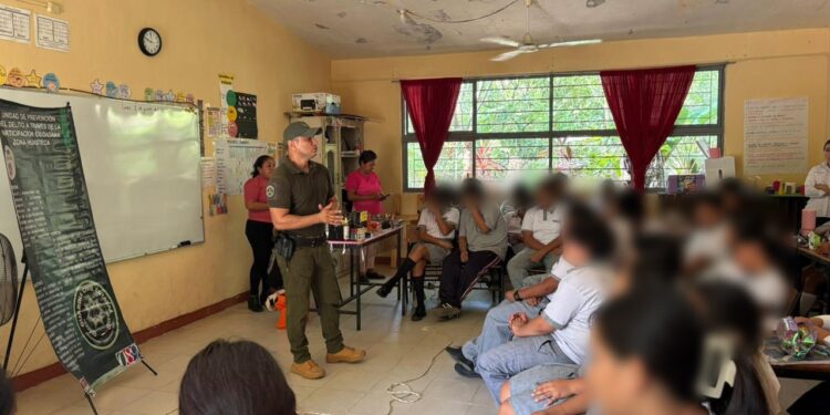 GUARDIA CIVIL ESTATAL IMPULSA CULTURA DE PAZ ENTRE ESTUDIANTES DE LA HUASTECA
