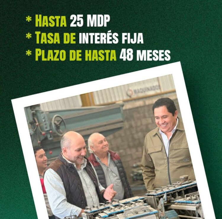GOBIERNO ESTATAL FORTALECE EL CRECIMIENTO EMPRESARIAL CON FINANCIAMIENTO POR 1.25 MDP