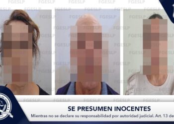 *DOS MUJERES Y UN HOMBRE FUERON DETENIDOS POR FGESLP AL SER SEÑALADOS POR EL DELITO DE FRAUDE ESPECÍFICO*