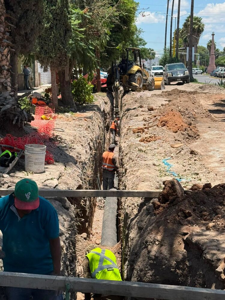 Interapas amplía rehabilitación sanitaria en avenida 20 de Noviembre