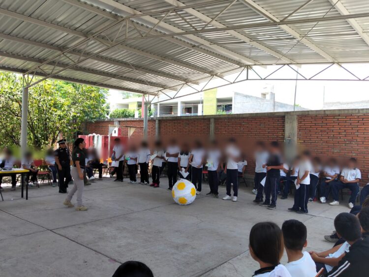 ESTRATEGIA DE PREVENCIÓN DE LA GCE LLEGA A ESTUDIANTES DEL EJIDO SAN MARCOS