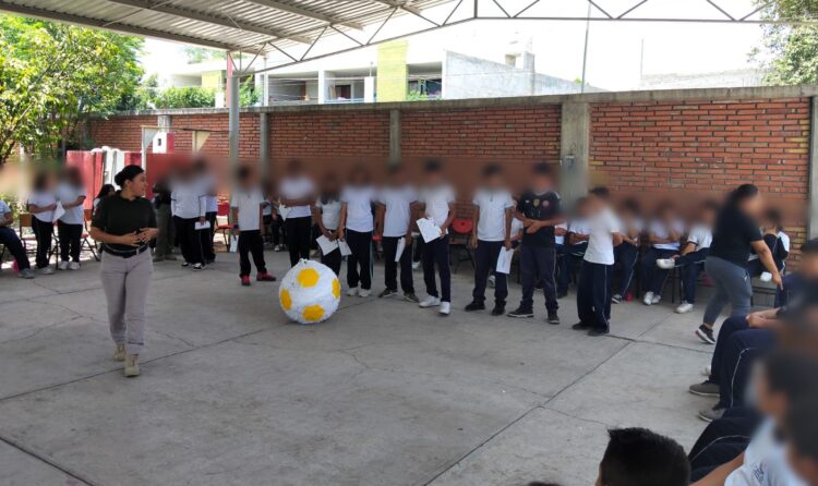 ESTRATEGIA DE PREVENCIÓN DE LA GCE LLEGA A ESTUDIANTES DEL EJIDO SAN MARCOS