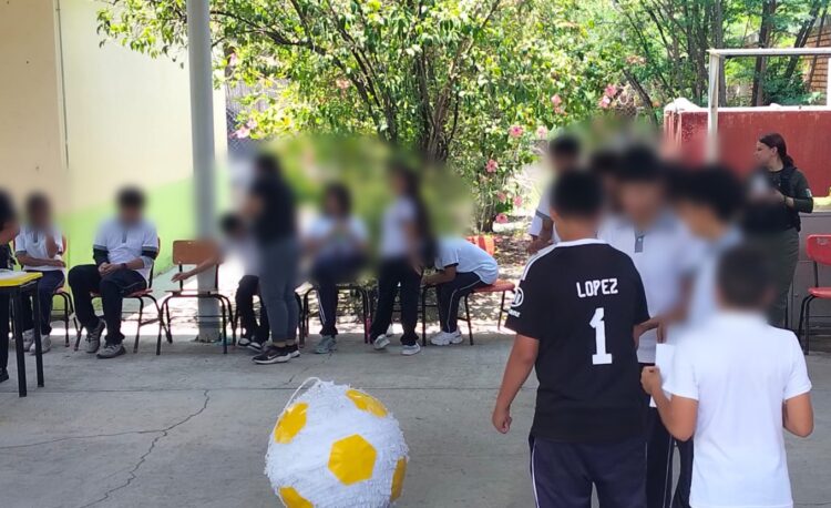 ESTRATEGIA DE PREVENCIÓN DE LA GCE LLEGA A ESTUDIANTES DEL EJIDO SAN MARCOS