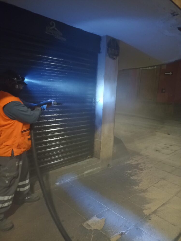 Continúan las acciones del Gobierno Municipal contra el grafiti en el Centro Histórico