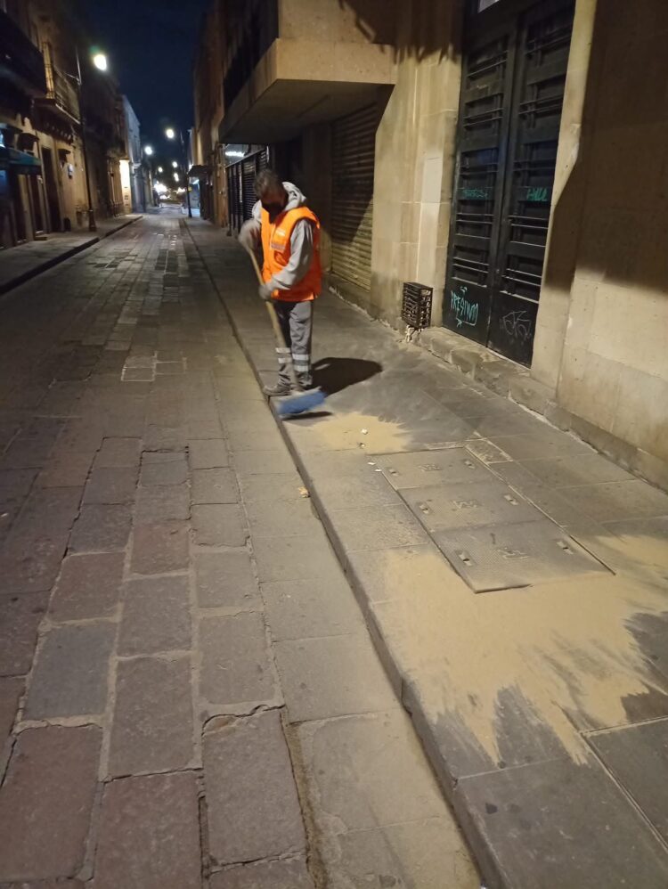 Continúan las acciones del Gobierno Municipal contra el grafiti en el Centro Histórico