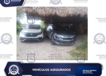 *FGESLP ASEGURA DOS VEHÍCULOS CON ALTERACIONES EN SUS NÚMEROS DE IDENTIFICACIÓN Y REPORTE DE ROBO*