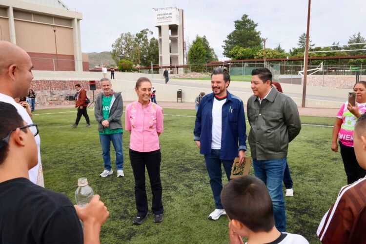 RICARDO GALLARDO Y CLAUDIA SHEINBAUM RESPALDAN AL TALENTO POTOSINO CON EXPERIENCIA MUNDIALISTA