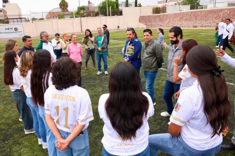 RICARDO GALLARDO Y CLAUDIA SHEINBAUM RESPALDAN AL TALENTO POTOSINO CON EXPERIENCIA MUNDIALISTA
