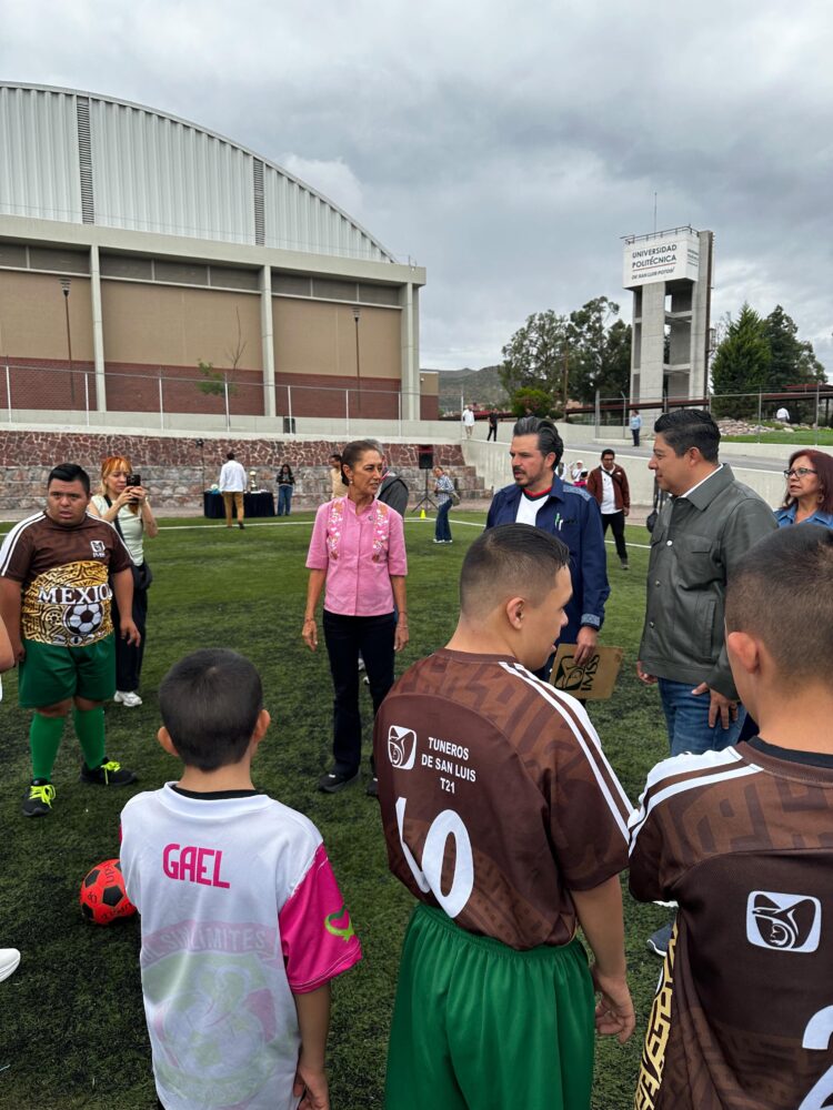 RICARDO GALLARDO Y CLAUDIA SHEINBAUM RESPALDAN AL TALENTO POTOSINO CON EXPERIENCIA MUNDIALISTA