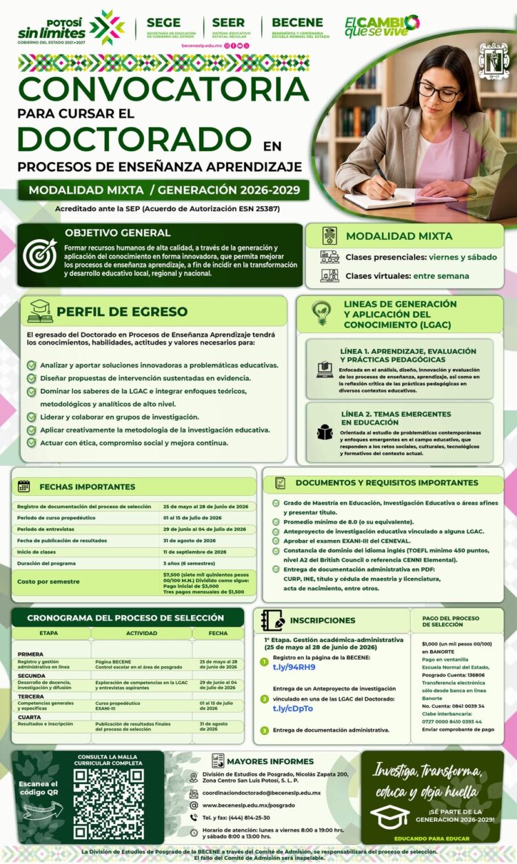 BENEMERITA Y CENTENARIA ESCUELA NORMAL IMPULSA LA FORMACIÓN DOCENTE CON POSGRADOS