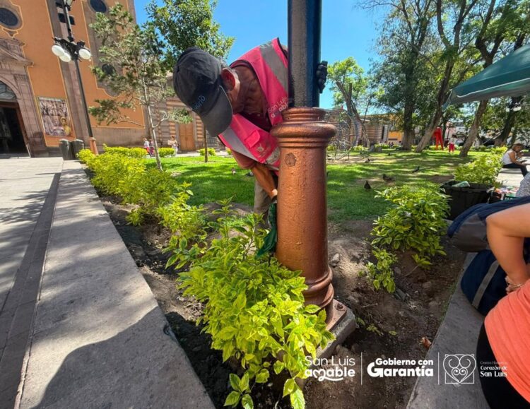 Centro Histórico, Corazón de San Luis avanza con retiro de graffiti en espacios emblemáticos de la Capital