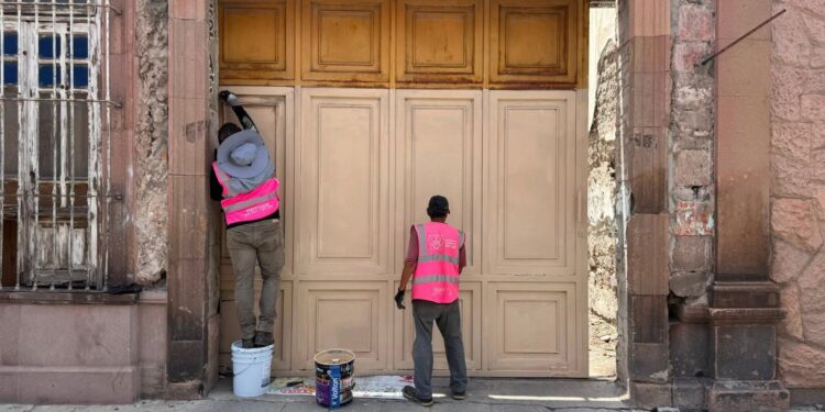 Centro Histórico, Corazón de San Luis avanza con retiro de graffiti en espacios emblemáticos de la Capital