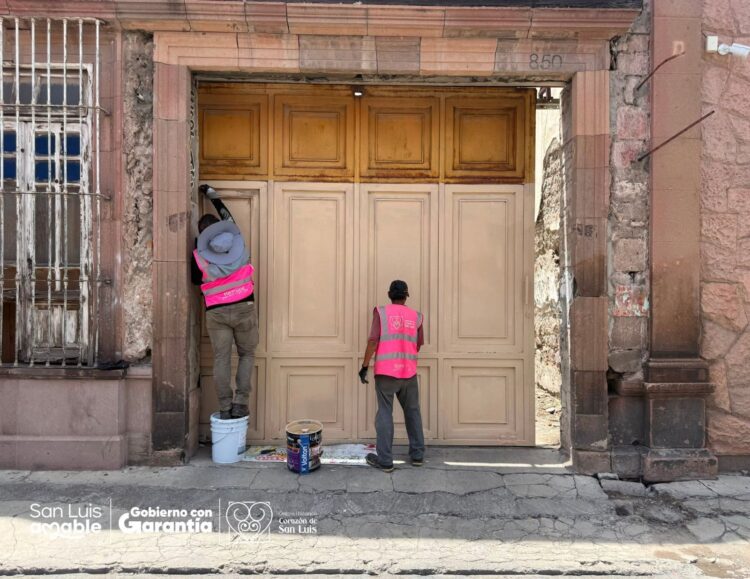Centro Histórico, Corazón de San Luis avanza con retiro de graffiti en espacios emblemáticos de la Capital