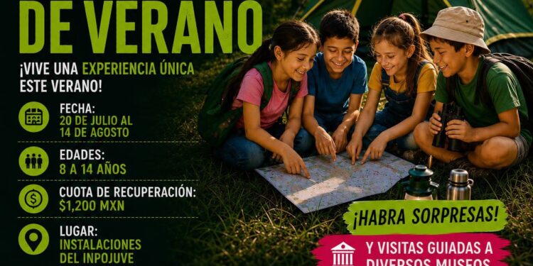 INPOJUVE ABRE CAMPING DE VERANO PARA NIÑAS Y NIÑOS