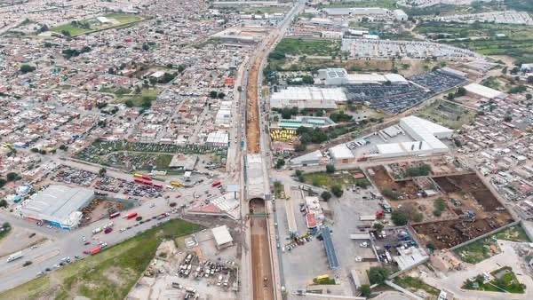 PASO INFERIOR DE CIRCUITO POTOSÍ Y AV DE LAS TORRES  QUEDARÁ LISTO PARA FENAPO