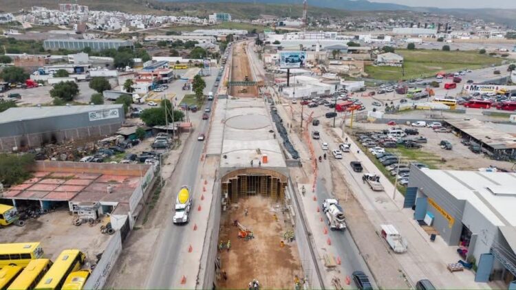 PASO INFERIOR DE CIRCUITO POTOSÍ Y AV DE LAS TORRES  QUEDARÁ LISTO PARA FENAPO