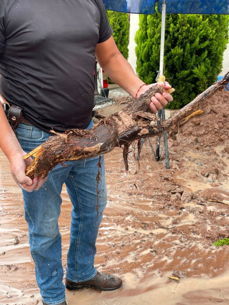 Interapas atiende mega fuga en calles de Villa Magna