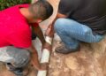 Interapas atiende mega fuga en calles de Villa Magna