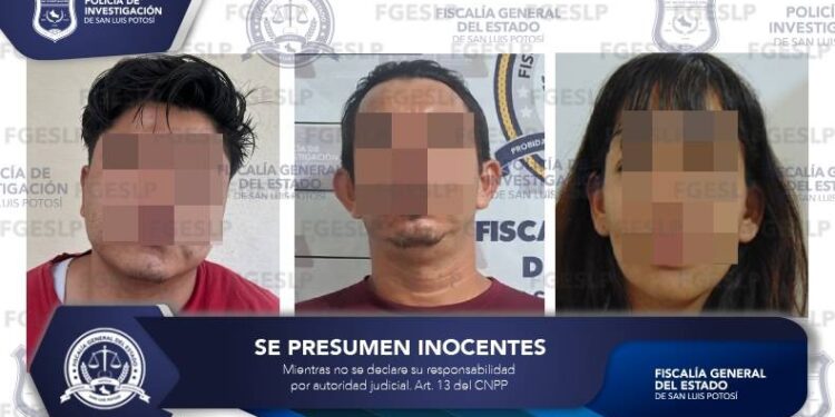 *FISCALÍA POTOSINA APREHENDE A TRES PERSONAS POR DELITOS CONTRA LA SALUD*