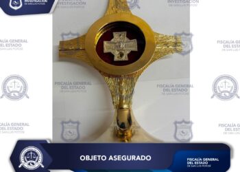 *FISCALÍA POTOSINA RECUPERA RELIQUIA DE SANTO TORIBIO ROMO EN LA CAPITAL DEL ESTADO*