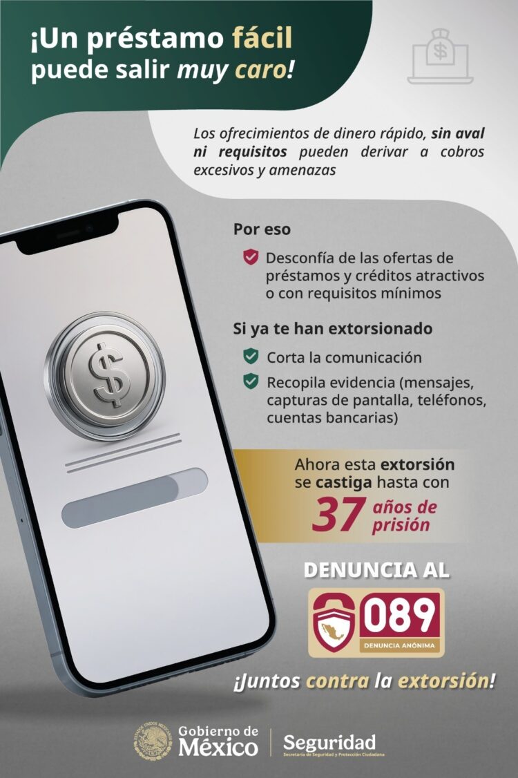 DENUNCIAR AL 089 AYUDA A COMBATIR LA EXTORSIÓN
