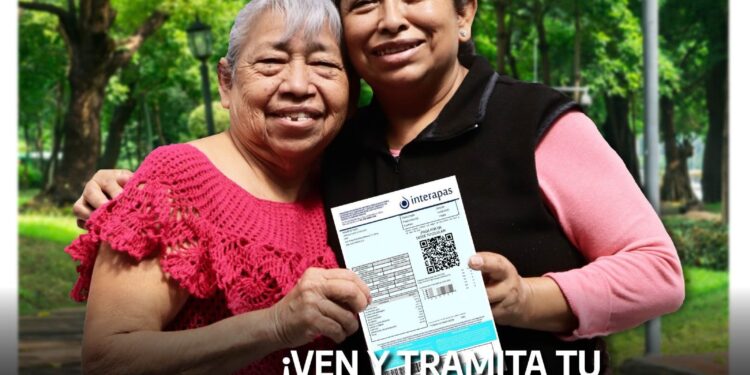 Interapas invita a renovar “Beneficio 50” para el pago de agua