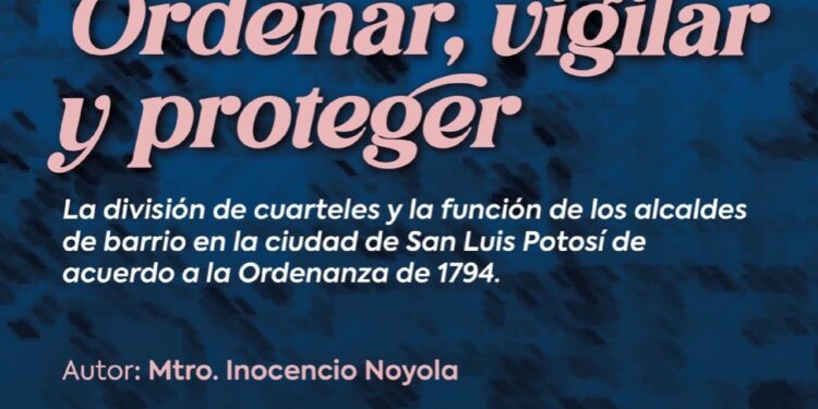 Cultura Municipal invita a una nueva edición de los Jueves Literarios con la presentación del libro Ordenar, vigilar y proteger.